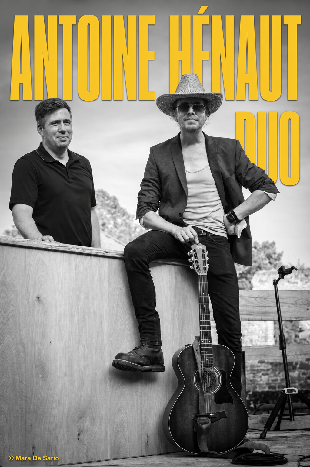 Affiche Antoine Hénaut Duo, photographie de Mara De Sario